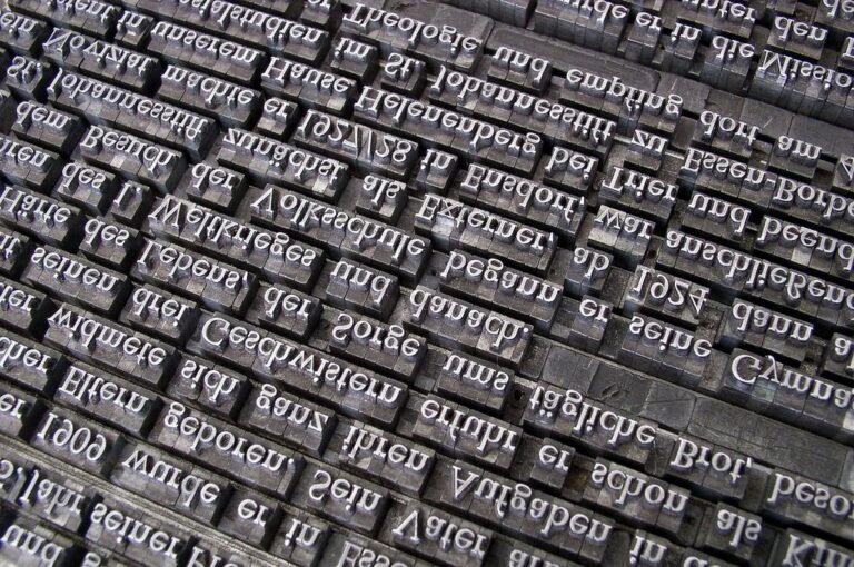 writing lead set letterpress gutenberg letters brief case typography high pressure set of quantities rows set words language writing words words words language language language language language