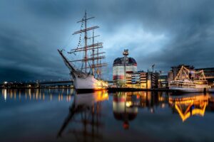 port nature ship boat sweden sea gothenburg building