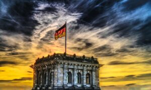 bundestag german flag parliament federal election germany capital city flag architecture banner building government district berlin government germany flag city politics government building german nature flutter clouds facade story sightseeing