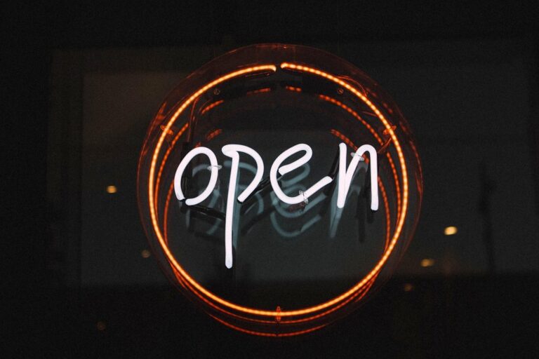 open illuminated light neon light sign entry neon sign signage open sign open open open open open