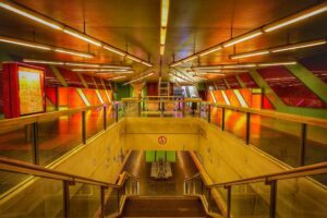subway traffic architecture stairs cologne