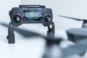 drone technology controller aerial robot helicopter camera control fly professional quadcopter photography modern flight digital air aircraft blue camera blue robot blue photography