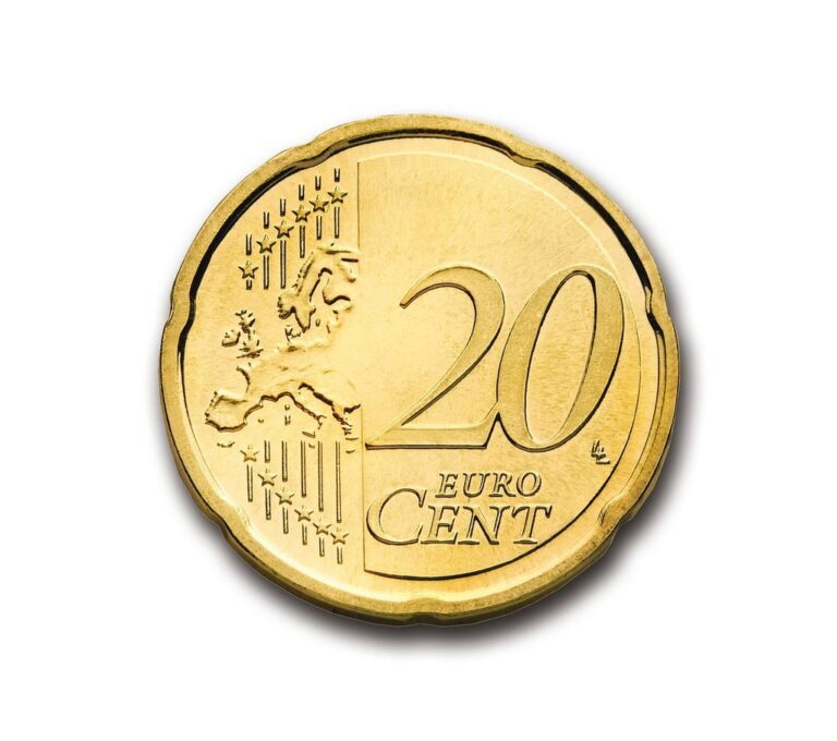 cent coin euro twenty cents currency money wealth finance profit deposit investments isolated coin coin coin euro money money money money money